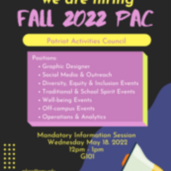 Fall 2022 PAC Info Session